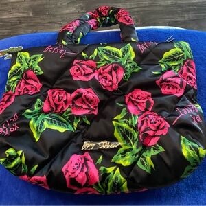 Betsy Johnson - Vintage/Anniversary Rose Puffer Tote